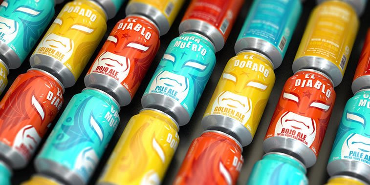 bold packaging design lucha libre