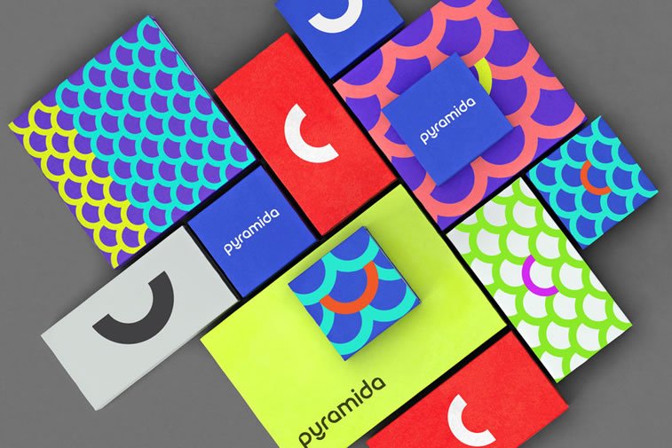 bold packaging design pyramida