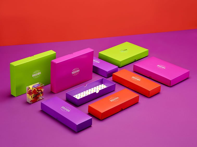 bold packaging design squish