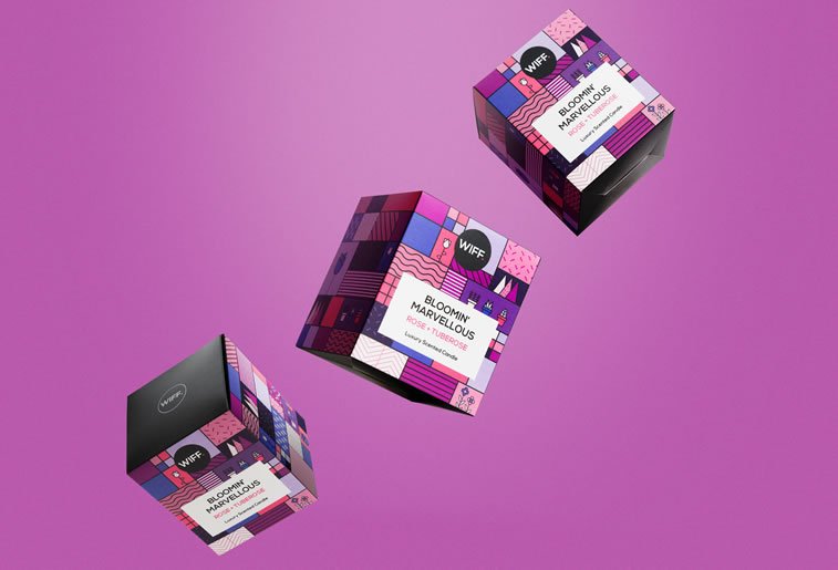 bold packaging design wiff