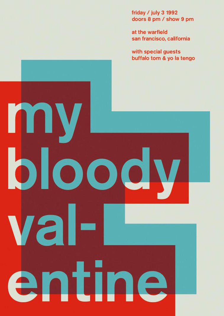 my bloody valentine swissted poster