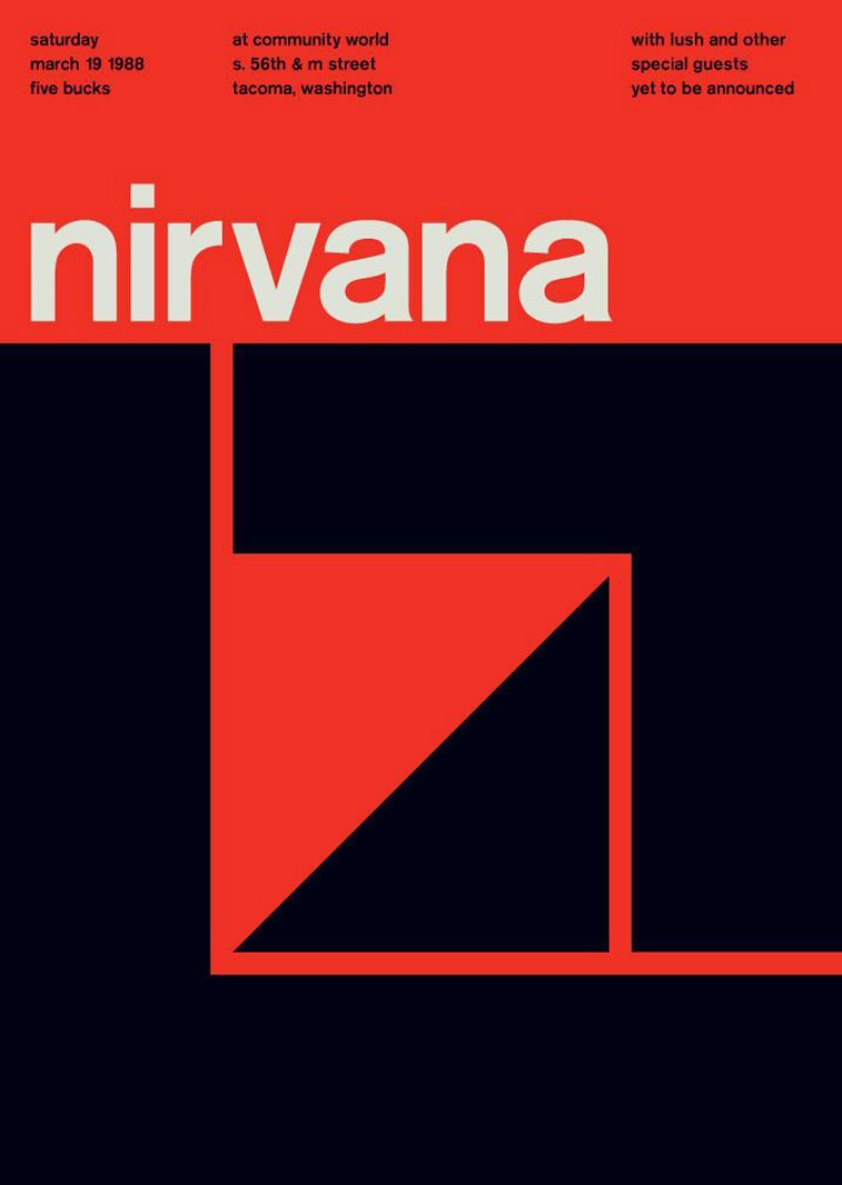 nirvana swissted poster