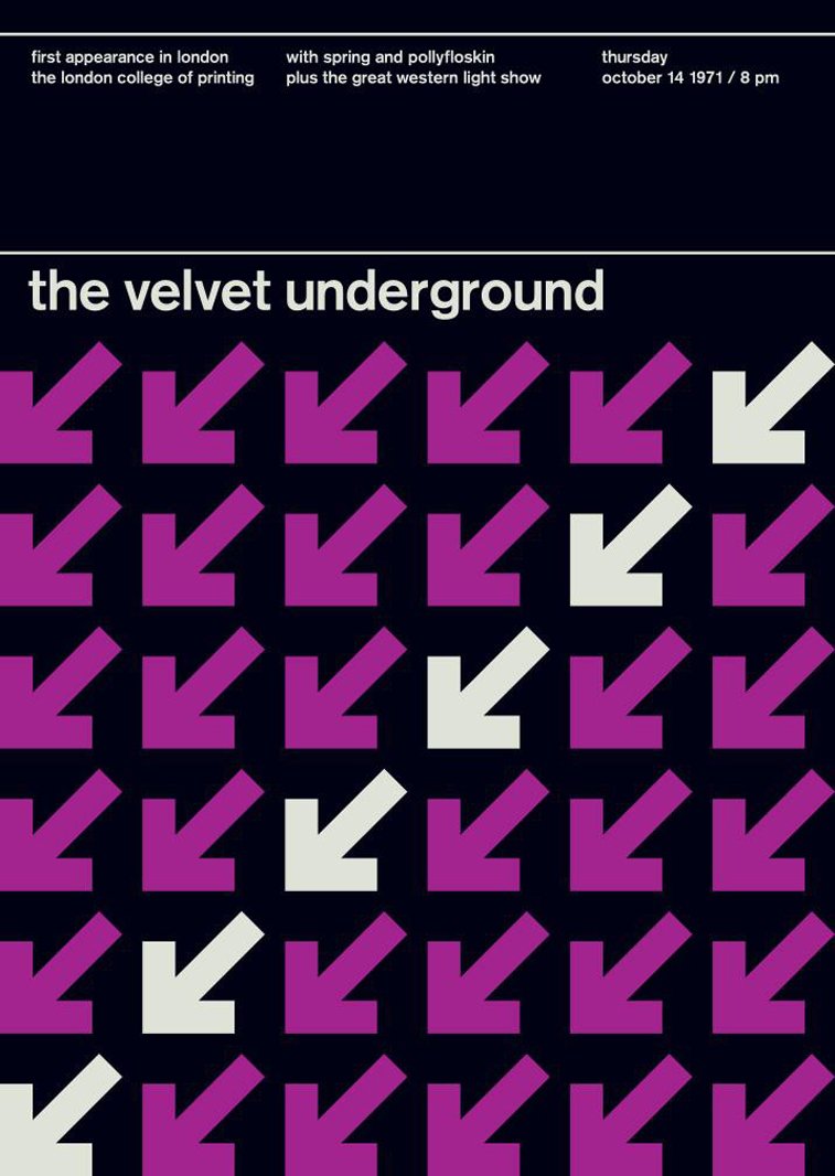 velvet underground 3 swissted poster