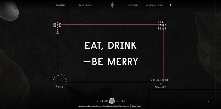 Bar Isabel kreativni sajtovi restorana