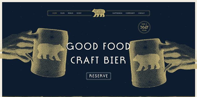 Bay Street Biergarten kreativni sajtovi restorana