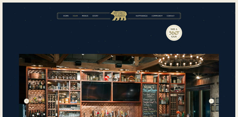 Bay Street Biergarten 360 kreativni sajtovi restorana