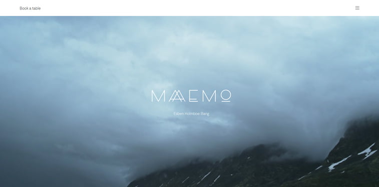 Maaemo kreativni sajtovi restorana