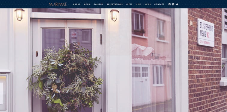 Marianne kreativni sajtovi restorana