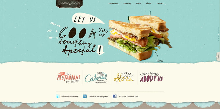 Marie Catribs kreativni sajtovi restorana