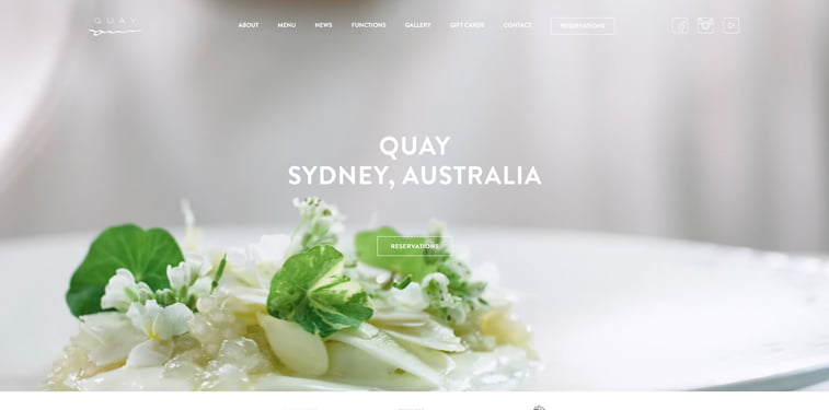 Quay 3 kreativni sajtovi restorana