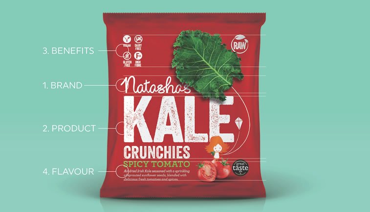 kale healthy snacks packaging 1
