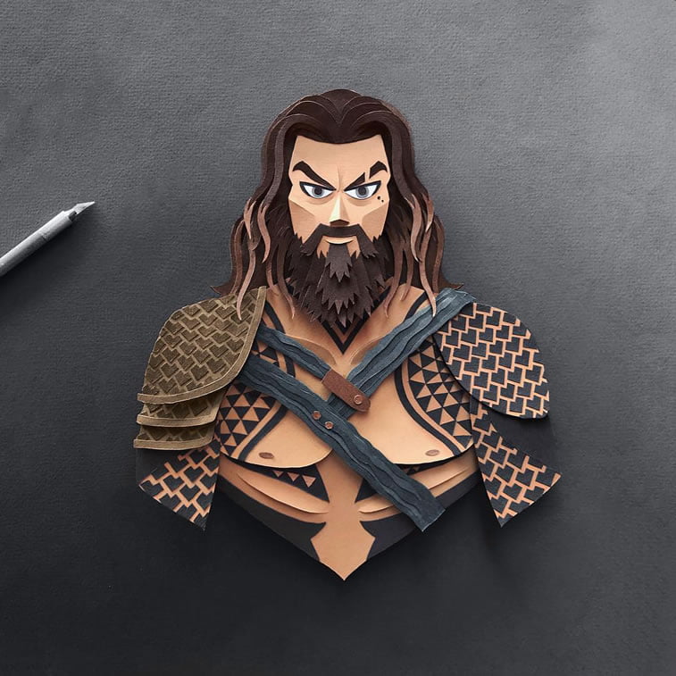 papercuts justice league aquaman