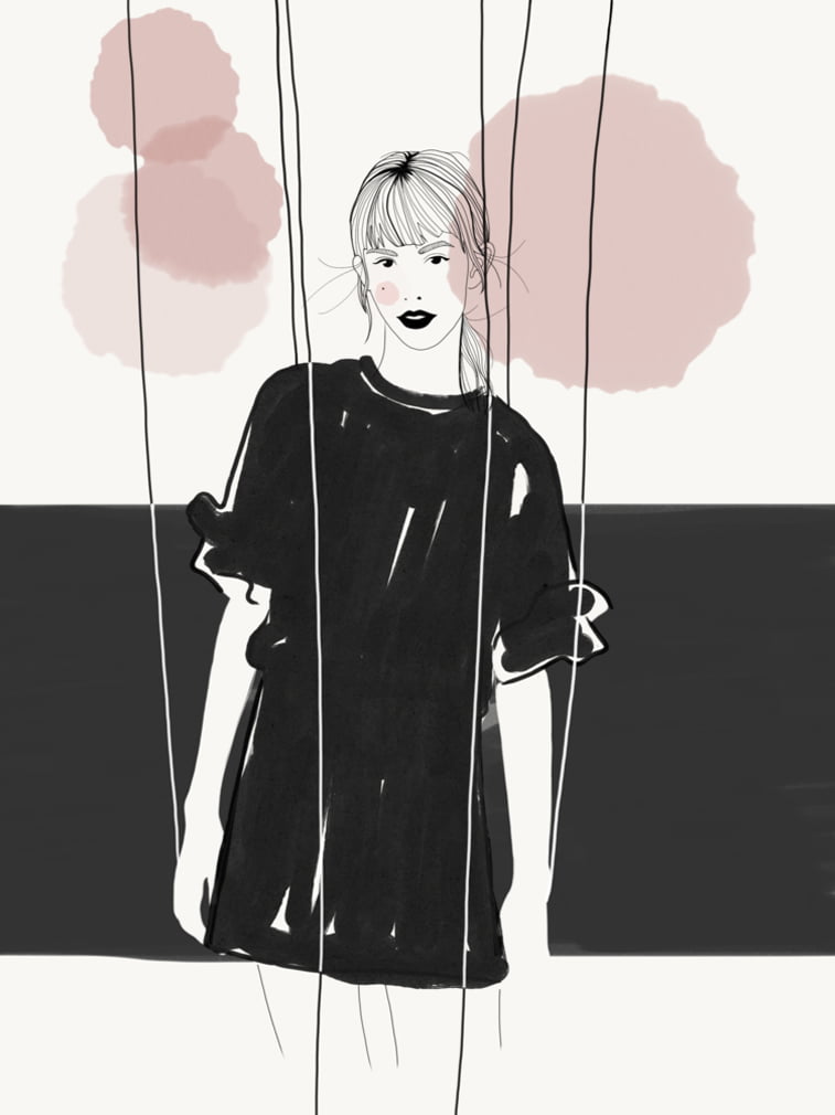 Rocio Vigne baloons modna ilustracija