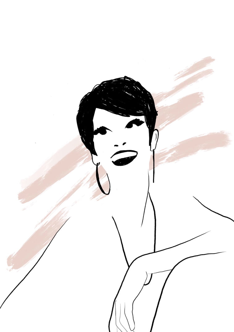 modna ilustracija Rocio Vigne big smile