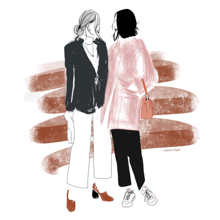 Rocio Vigne duo modna ilustracija