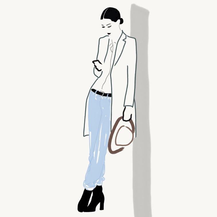 Rocio Vigne red lipstick 2 modna ilustracija