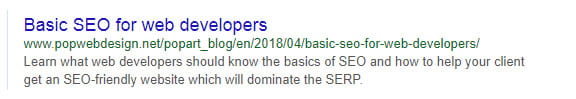 basic seo for developers meta desc