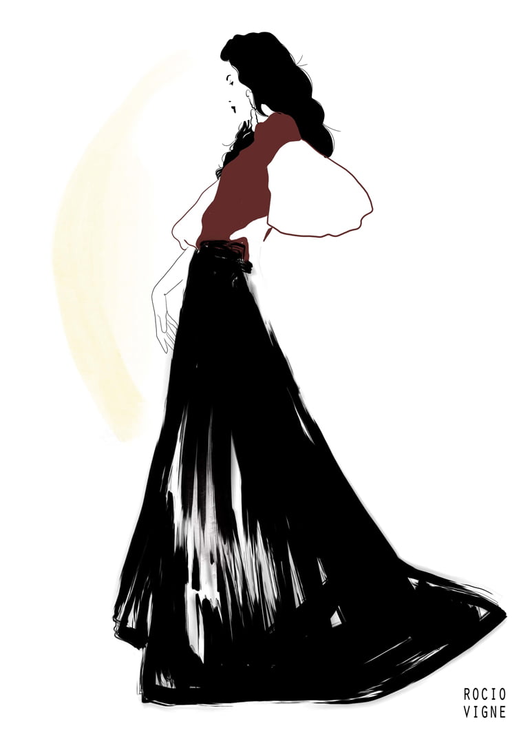 modne ilustracije flamenca web Rocio Vigne