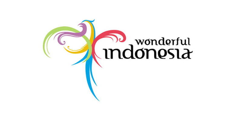 visit indonesia logo dizajn tipografija