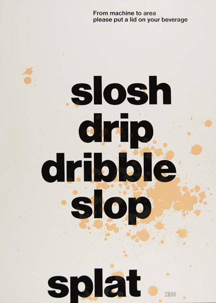 IBM plakati tipografija saveti za zaposlene