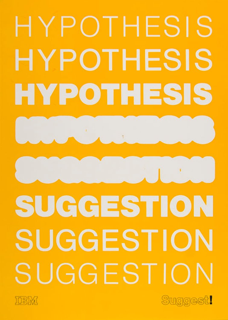 IBM plakati hipteza predlozi