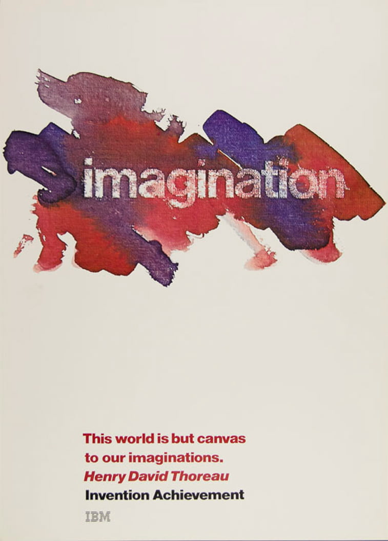 IBM plakati imagination