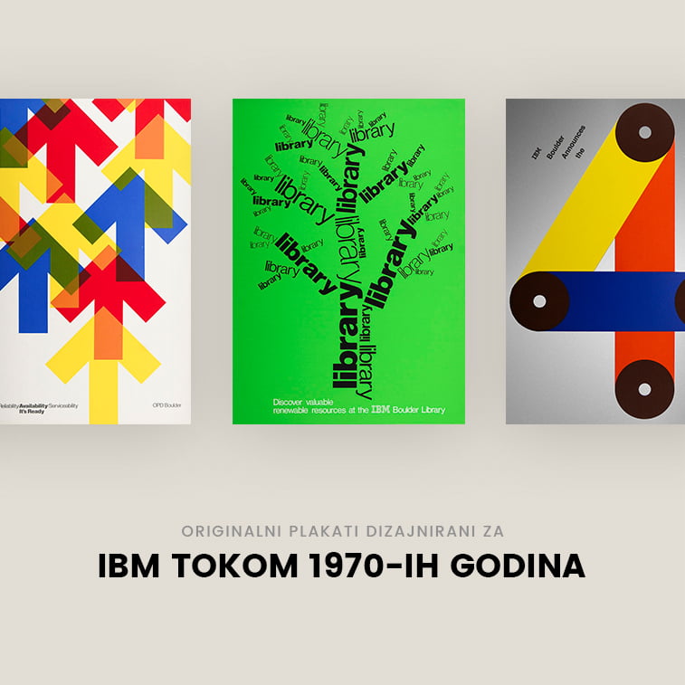 Originalni plakati dizajnirani za IBM tokom 1970-ih godina