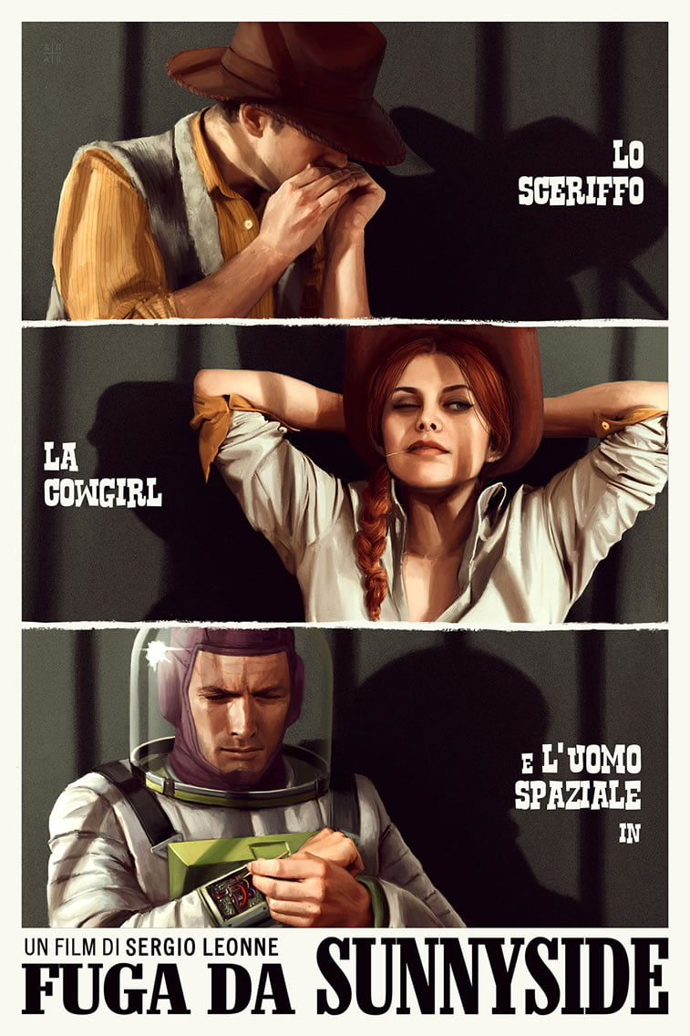 toy story spaghetti western 1 posters of western characters