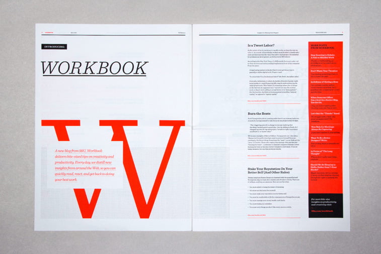 99u magazine minimalizam tipografija