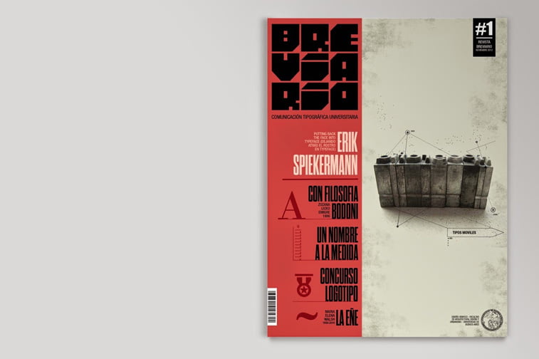 breviario magazine cover graficki dizjan retro stil