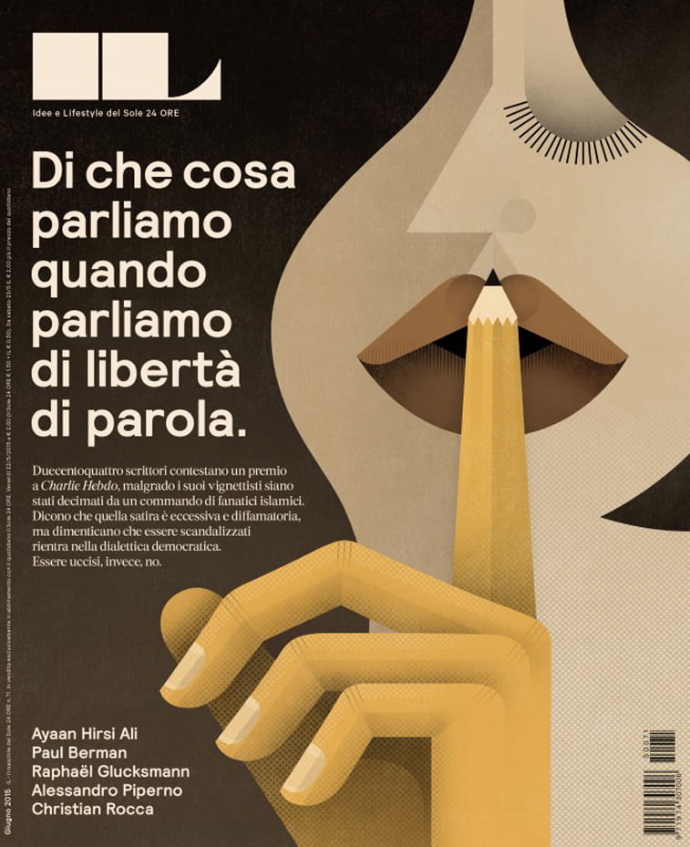 il casopis jun 2015 ilustracija devojka sloboda izrazavanja italijanski jezik