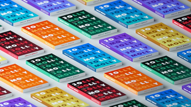 Jolly Molly various chocolate packaging 