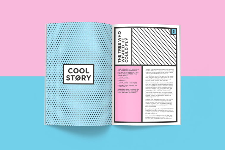 casopis oh hey! layout grafilcki dizajn cool story