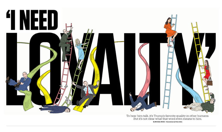 politico i-need loyalty dizajn ilustracija prelom