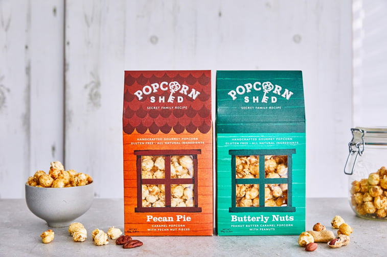popcorn packaging dichromatic