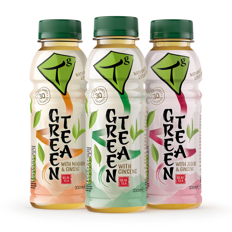 Tg green tea bottle packaging 