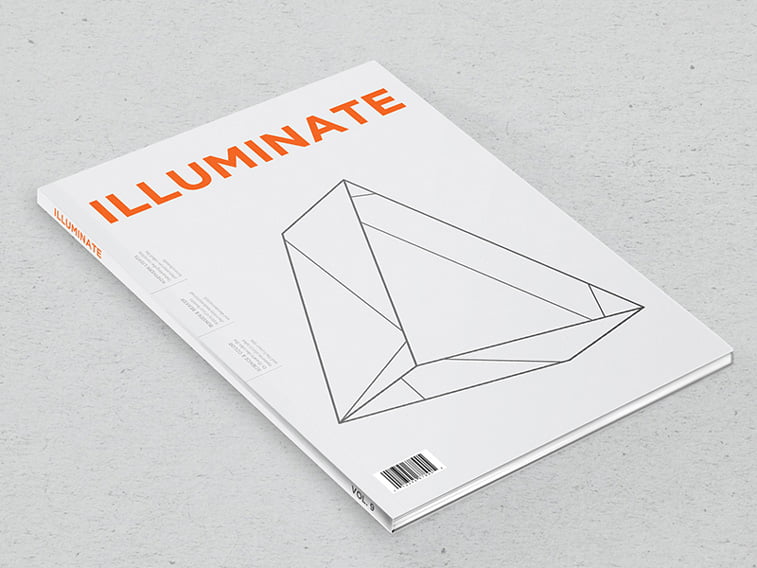 illuminate magazine naslovna minimalizam grafika geometrija