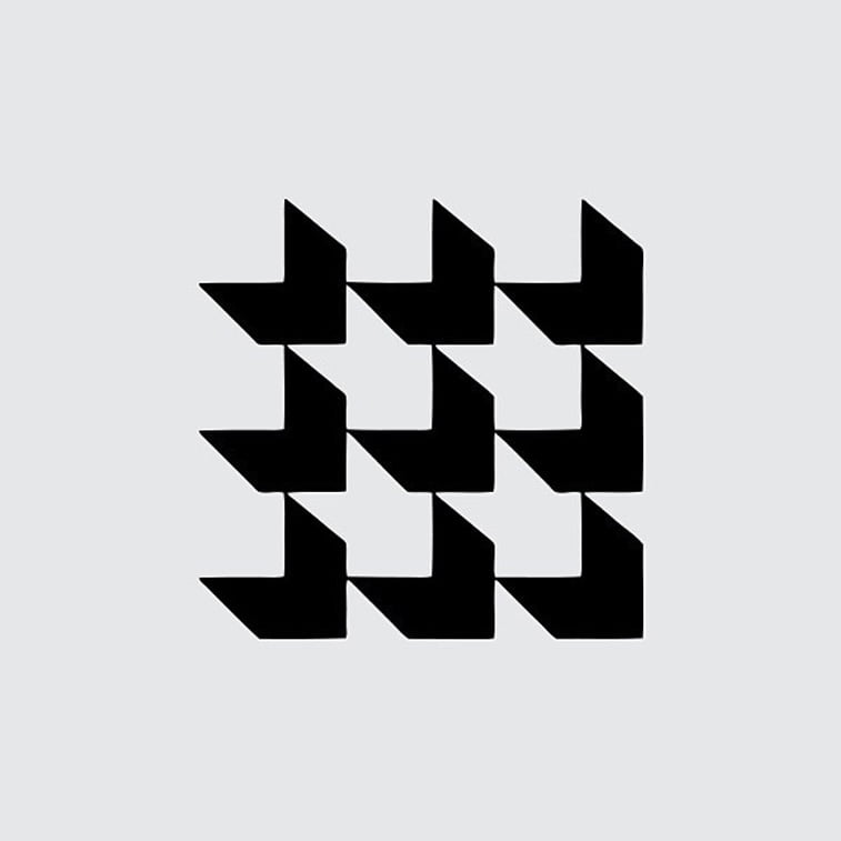 kvadrati izometrijski logo 1969.