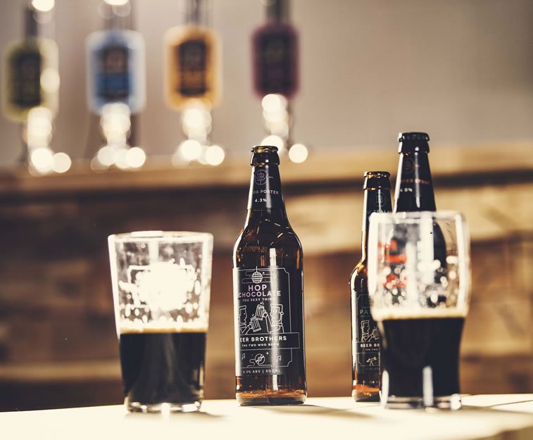 beer packaging design beerbros glasses