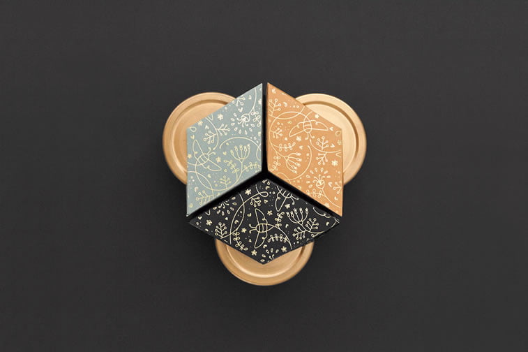 nahla organic honey packaging design 4