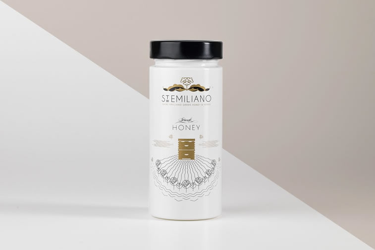 st. emiliano honey label design 1