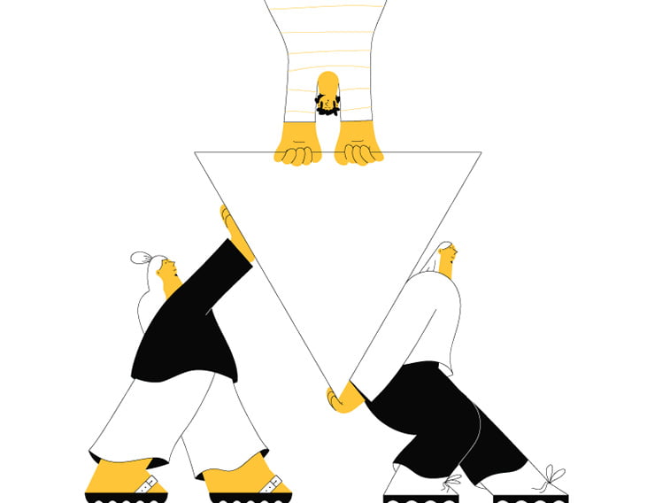 punanimation linn fritz illustration girls and triangle 