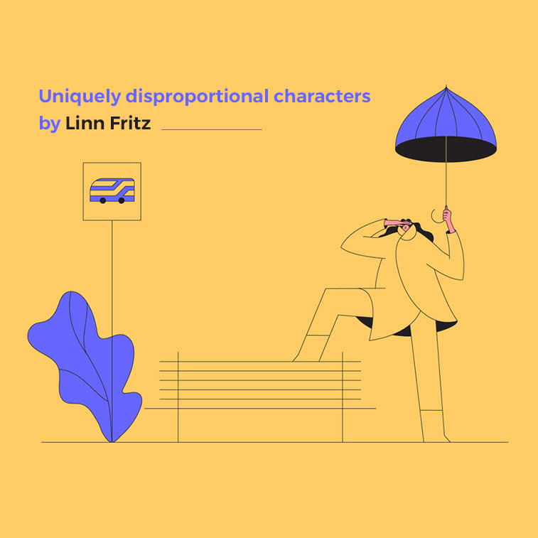 Uniquely disproportional characters by Linn Fritz