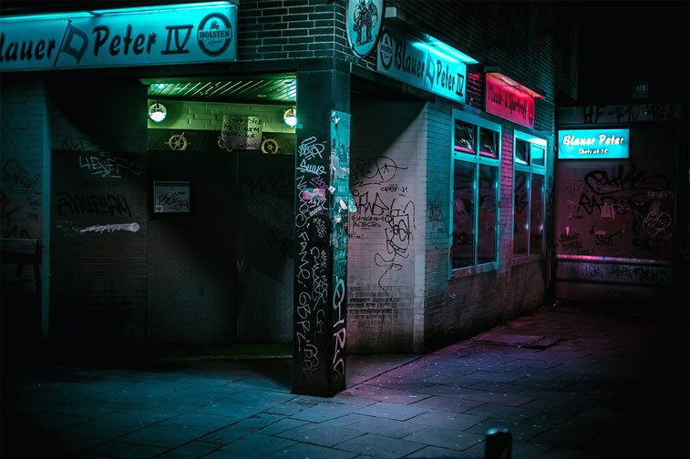 hamburg nocu fotografija cosak