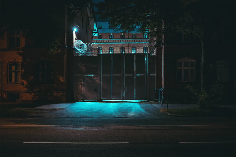 hamburg nocu fotografija kapija