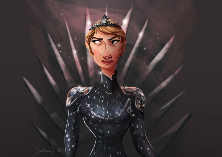 cercei lannister illustration game of thrones character 