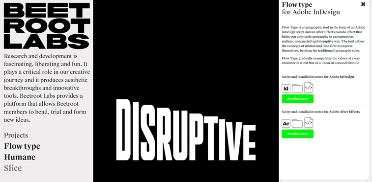 flow type alat za tipografiju