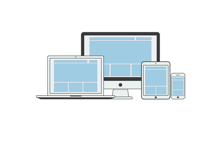 repsonsive design on different screen sizes