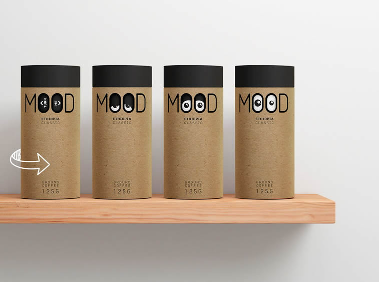 mood coffe packagind design concept