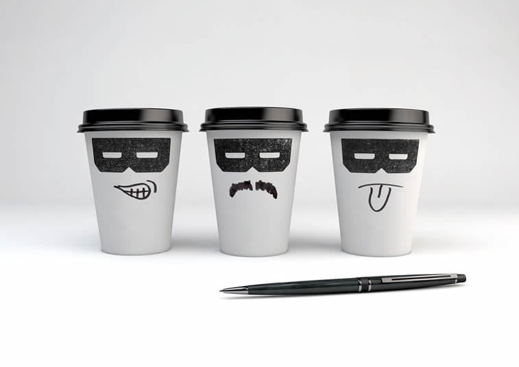 bandido coffee cups packaging
